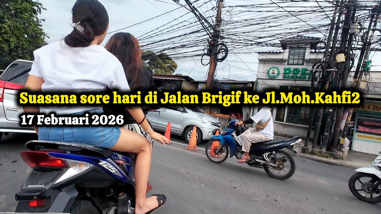 Suasana sore hari di Jalan Brigif ke Jl.Moh Kahfi 2 Kec.Jagakarsa Jak-Sel | BABEH INAL