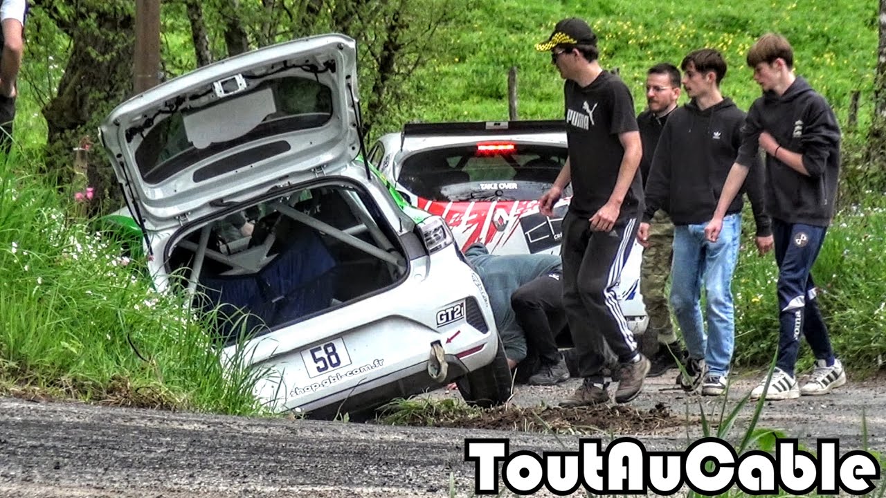 🇫🇷 Rallye Rhône Charbonnières 2025 - Crash - Mistakes & Super spectators by ToutAuCable