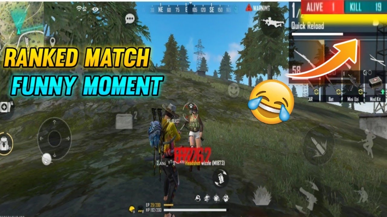 Free fire Ranked match funny moment💯 fun 🤣🤣🤣fun ranked gameplay in ranked gameplay