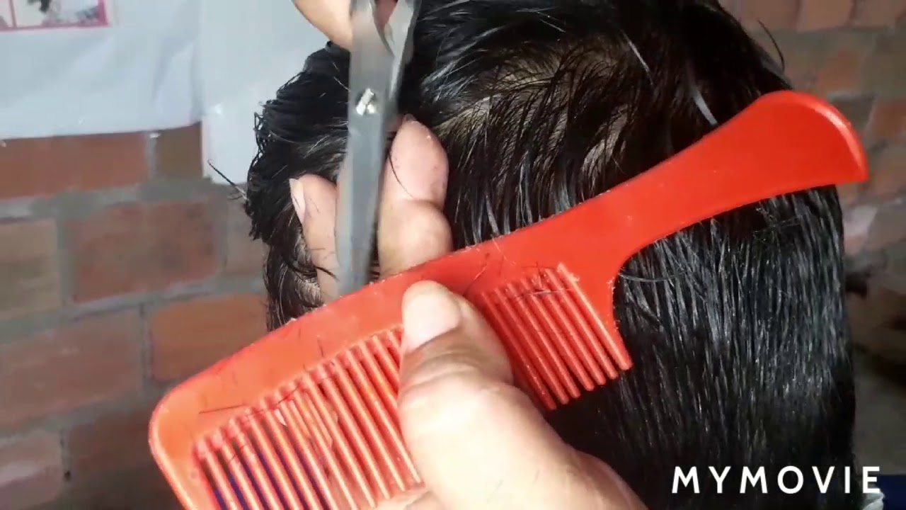 corte de caballero con tijeta