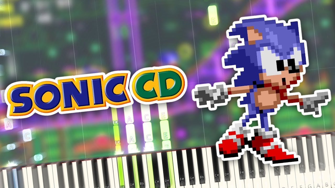 Sonic CD - Stardust Speedway (Bad Future JP) Theme Piano Tutorial Synthesia