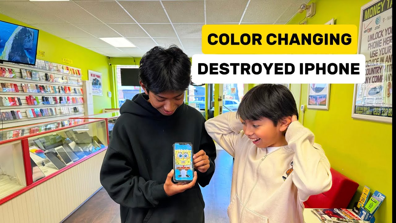Color Changing and FIXING Destroyed iPhone 😱