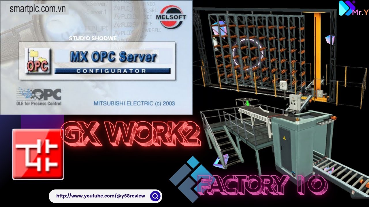 Hướng dẫn kết nối PLC Mitsubishi với Factory I/O qua MX-OPC | Mô phỏng chi tiết