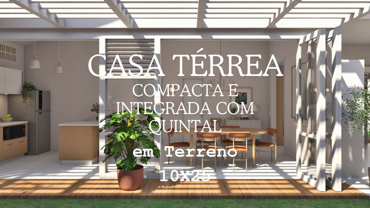 Compacta/Pé direito alto/ Cozinha e quintal juntos