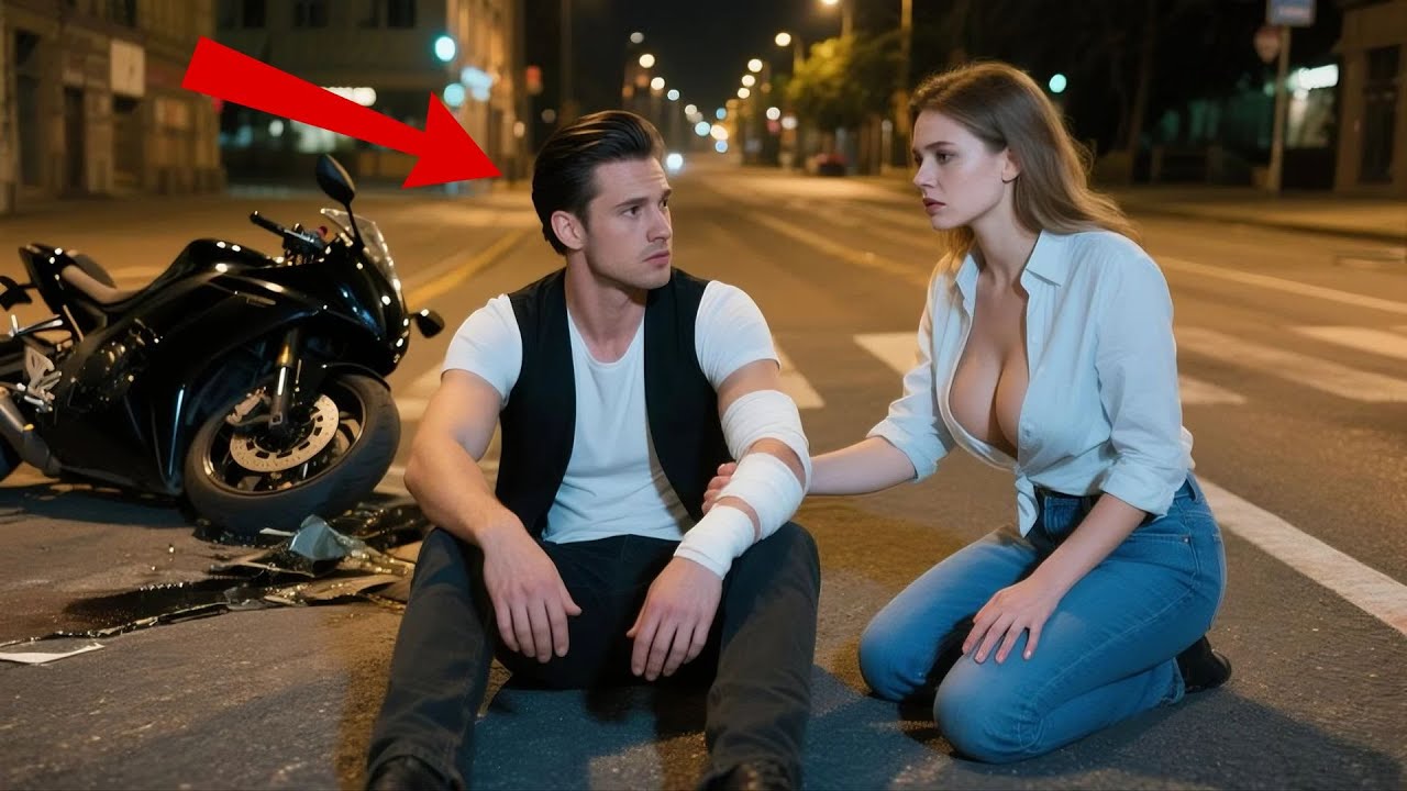 She Helped a Stranger After a Motorcycle Crash — Not Knowing He Was the Mafia Boss Everyone Feared!!