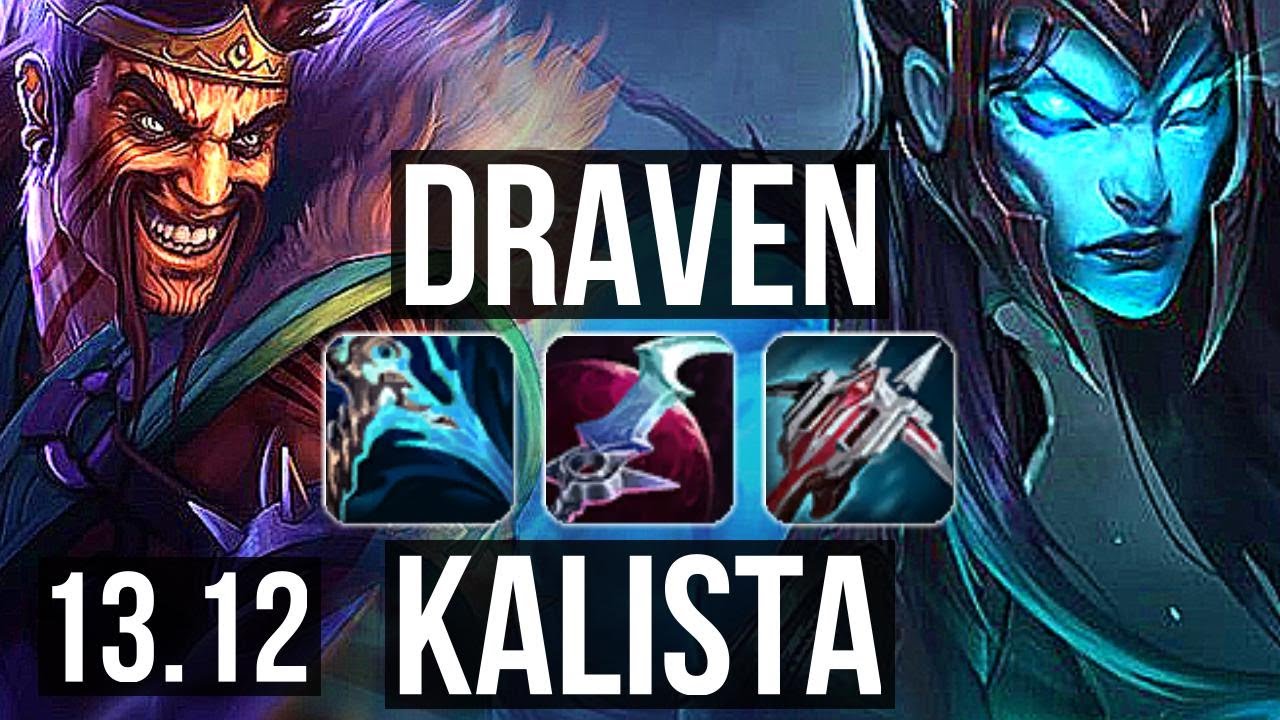 DRAVEN & Zac vs KALISTA & Nautilus (ADC) | Penta, 75% winrate, Legendary, 15/3/9 | KR Master | 13.12