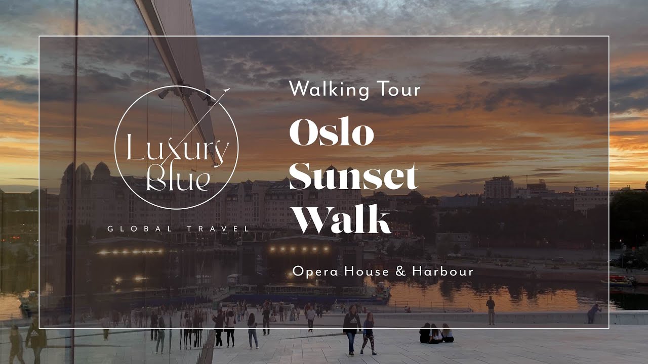 4k Oslo Sunset Walk - Opera House and Harbour