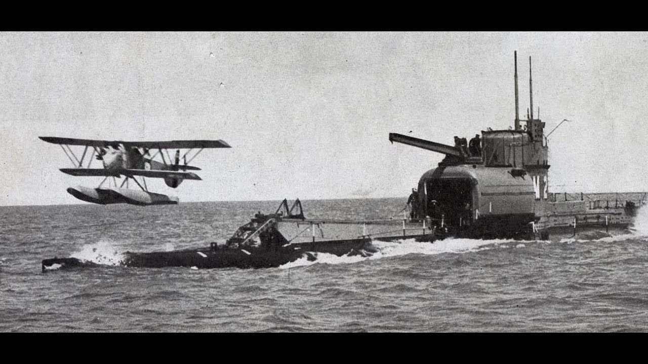 World's 1st submarine aircraft carrier, HMS M2