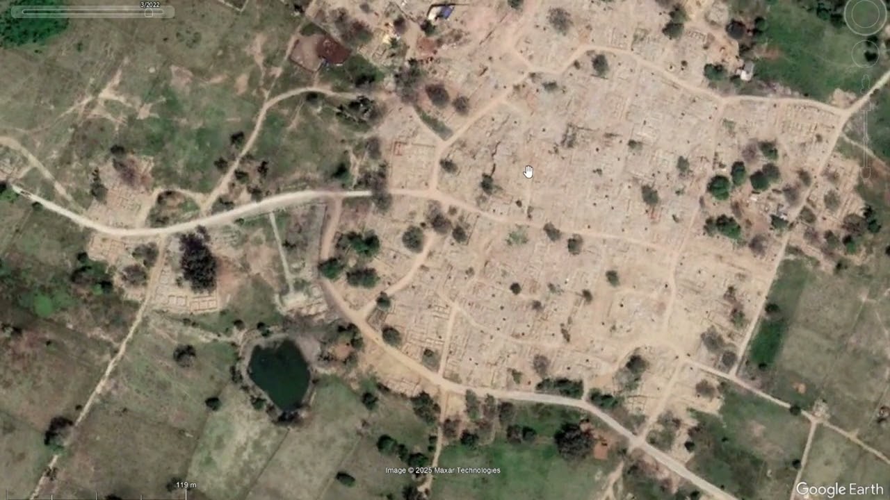 Noida International Airport Before Construction | Jewar Airport Old Villages & Land Use Satellite