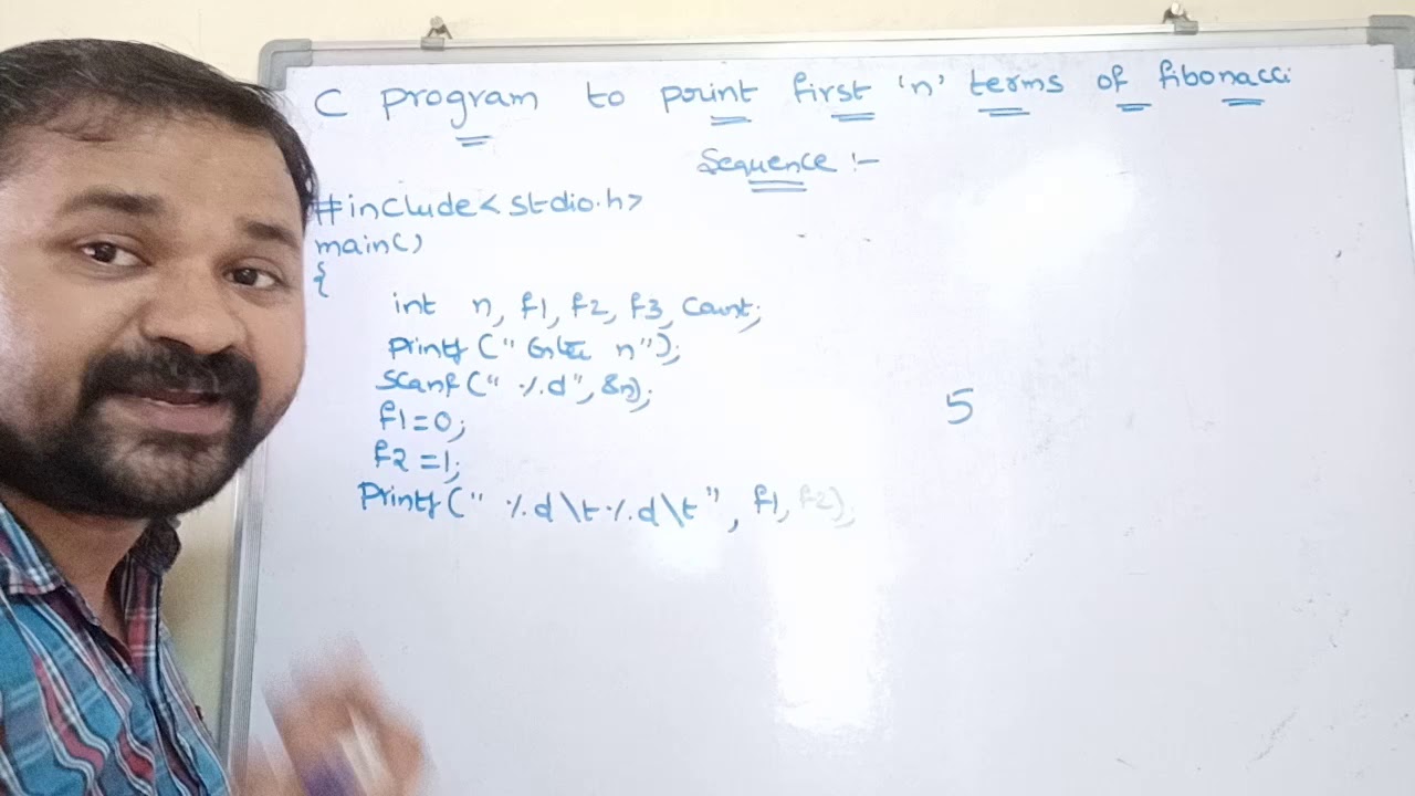 first n fibonacci numbers in c|c program to generate the first n terms of the fibonacci sequence