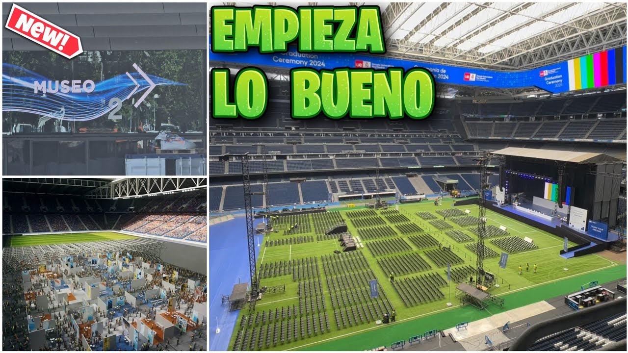 2 de julio 📅 NUEVAS ANIMACIONES en las PUERTAS de ACCESO y NUEVO EVENTO 💥 Obras Santiago Bernabéu 🚧