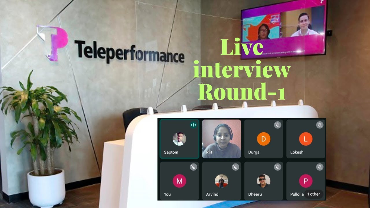 First round Teleperformance Live #interview