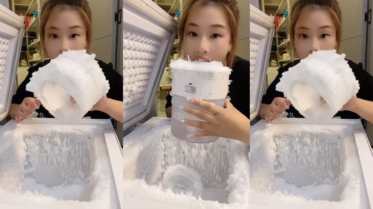[ASMR]LZM Freezer Frost|Hard Ice|Ice Eating|SOLO|#Freezerfrost