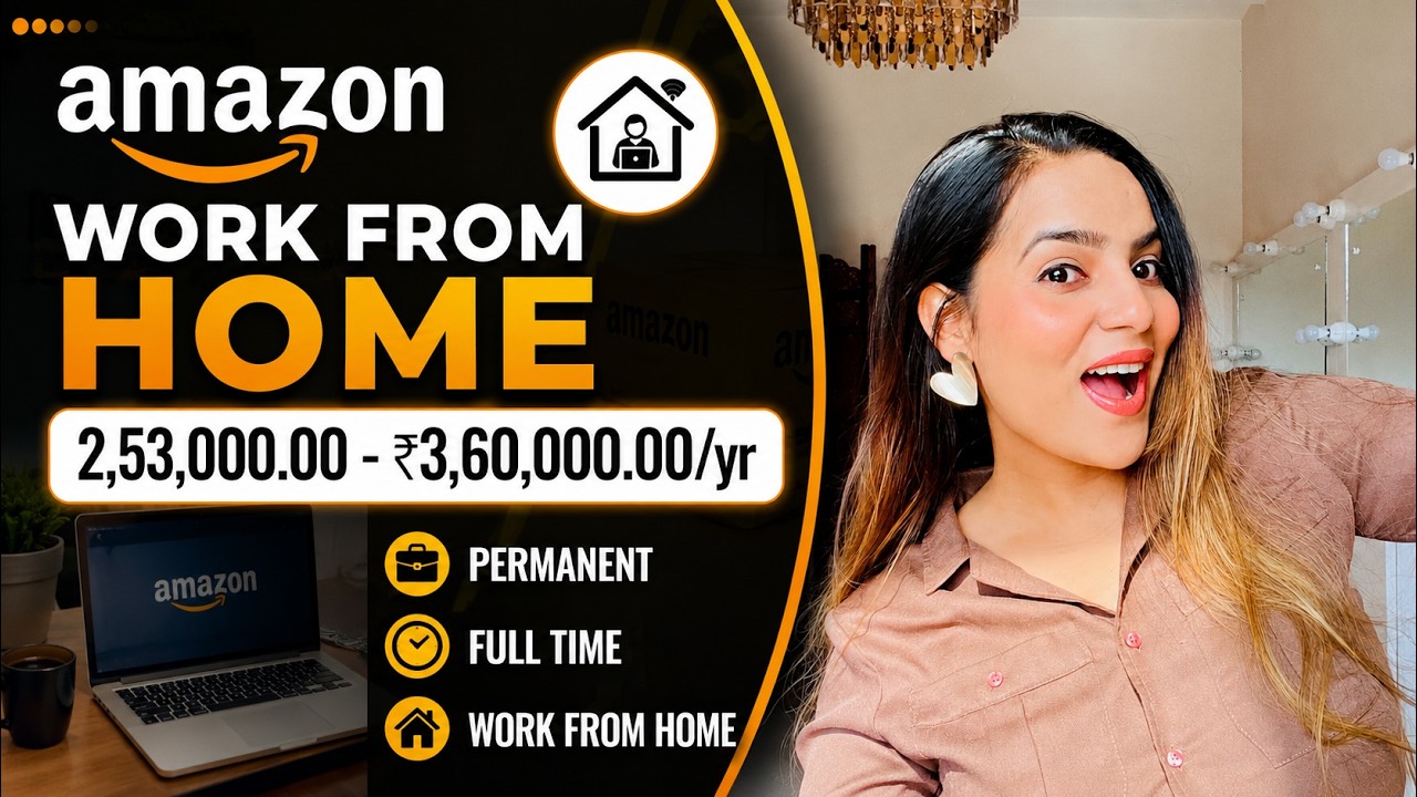 Amazon Work from Home 2026 | Part-Time Jobs for 12th pass Students | Earn Money Online