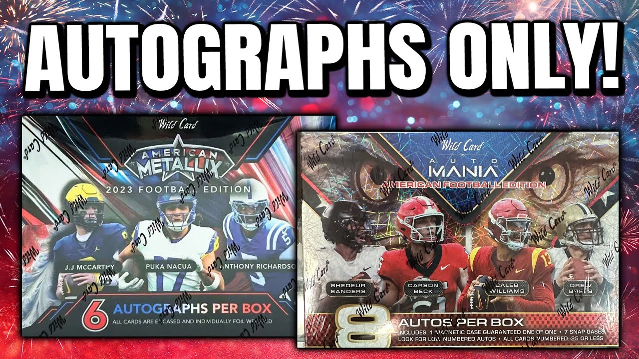 AUTOGRAPHS ONLY!! | 2023 Wild Card American Metallix & 2024 Automania Review