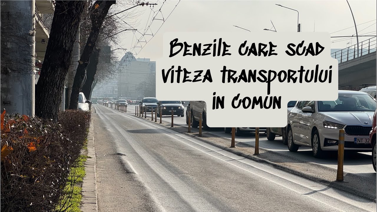 Benzile care scad viteza transportului în comun
