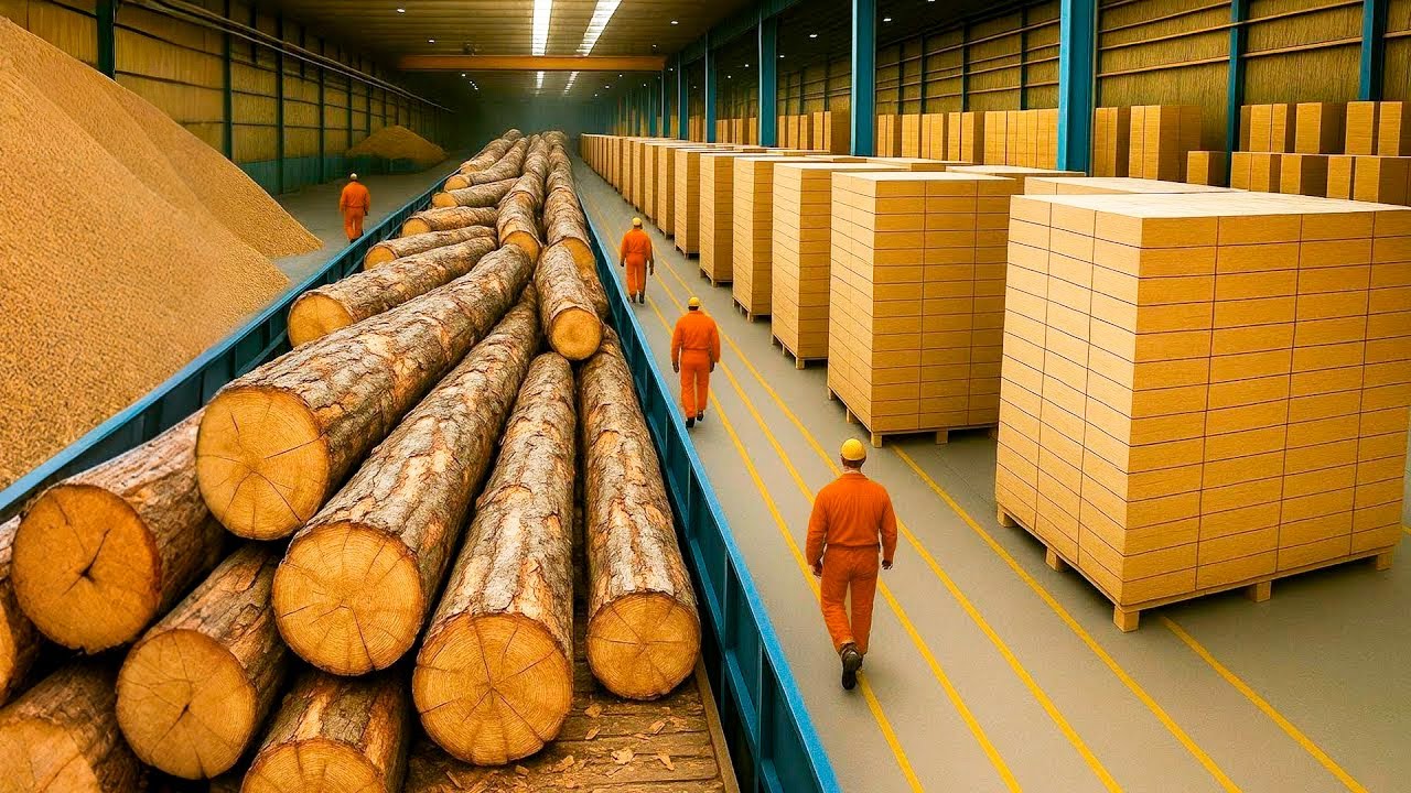 C&Oacute;MO se FABRICAN MILLONES de TABLEROS MDF con FIBRAS de MADERA RECICLADA