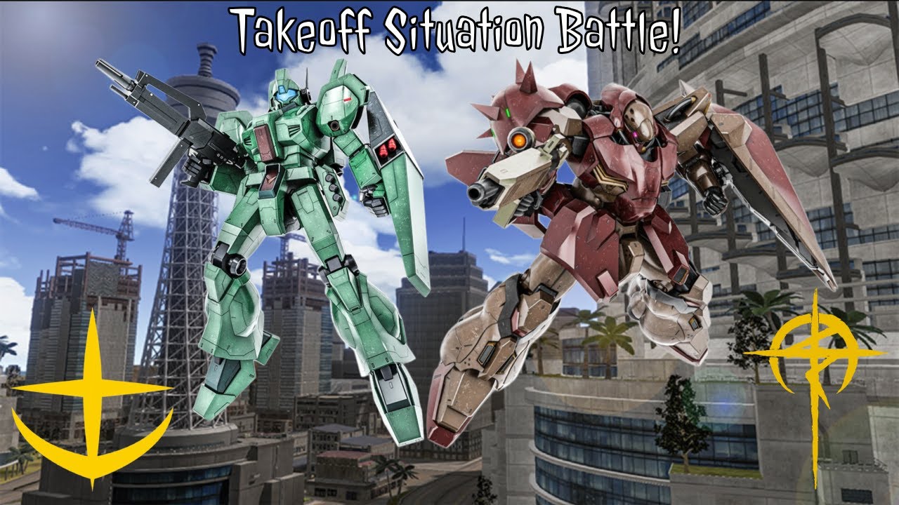 GBO2: Takeoff Situation Battle! (Jegan (CCA) & Messer Type-F01 Gameplay)