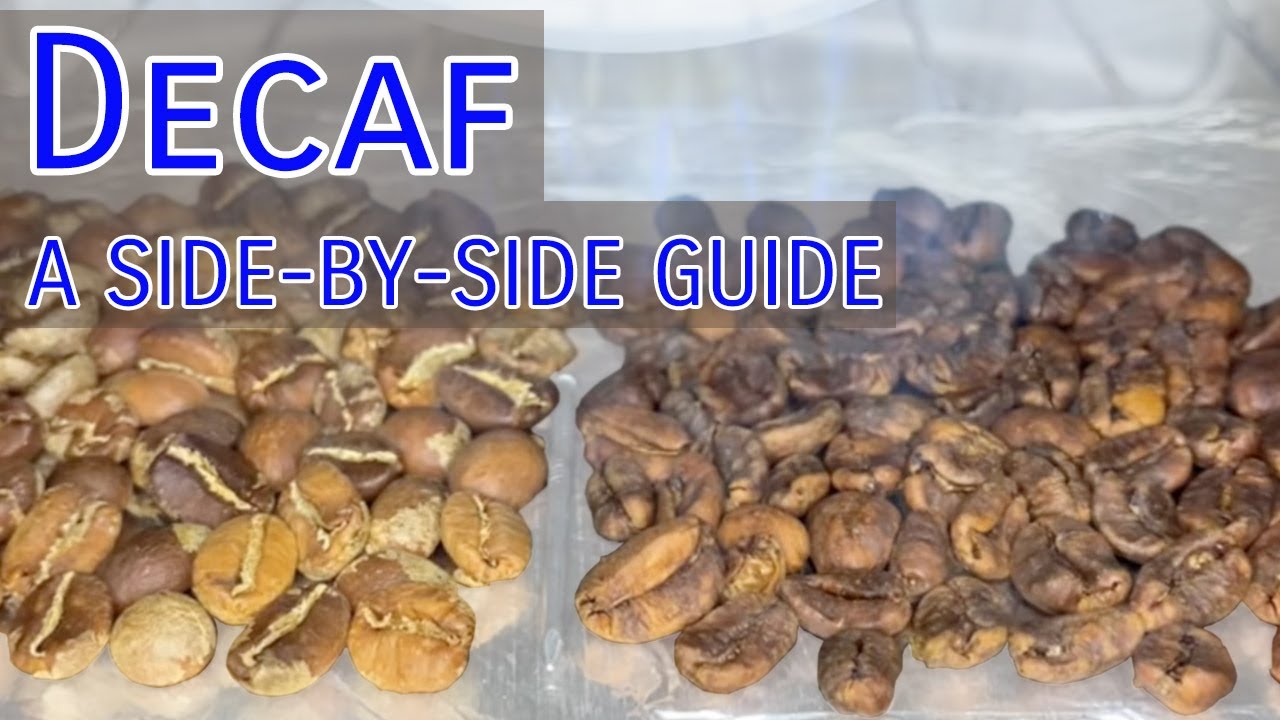 Closeup on Roasting Decaf Coffee