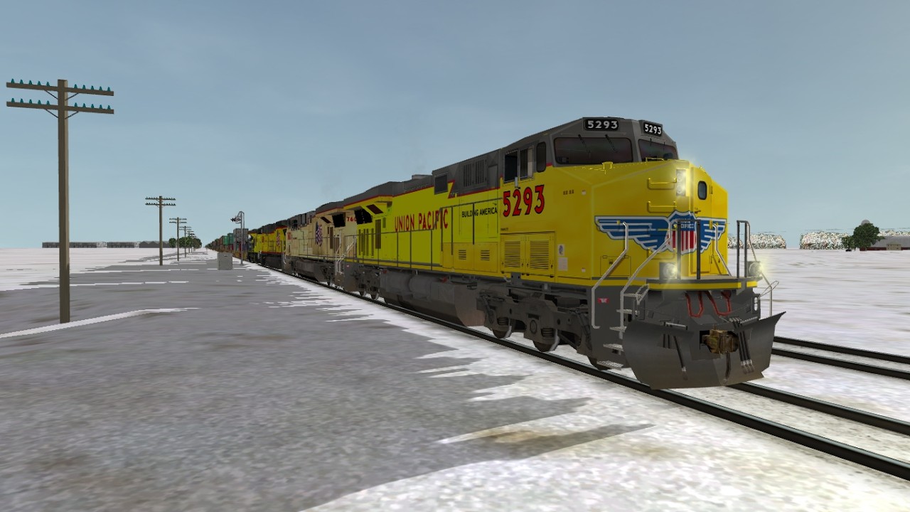 ORTS: High Speed UP C45ACCTE #5293 Flagless GEVO WB IG4TA-03 At Low Moor, IA