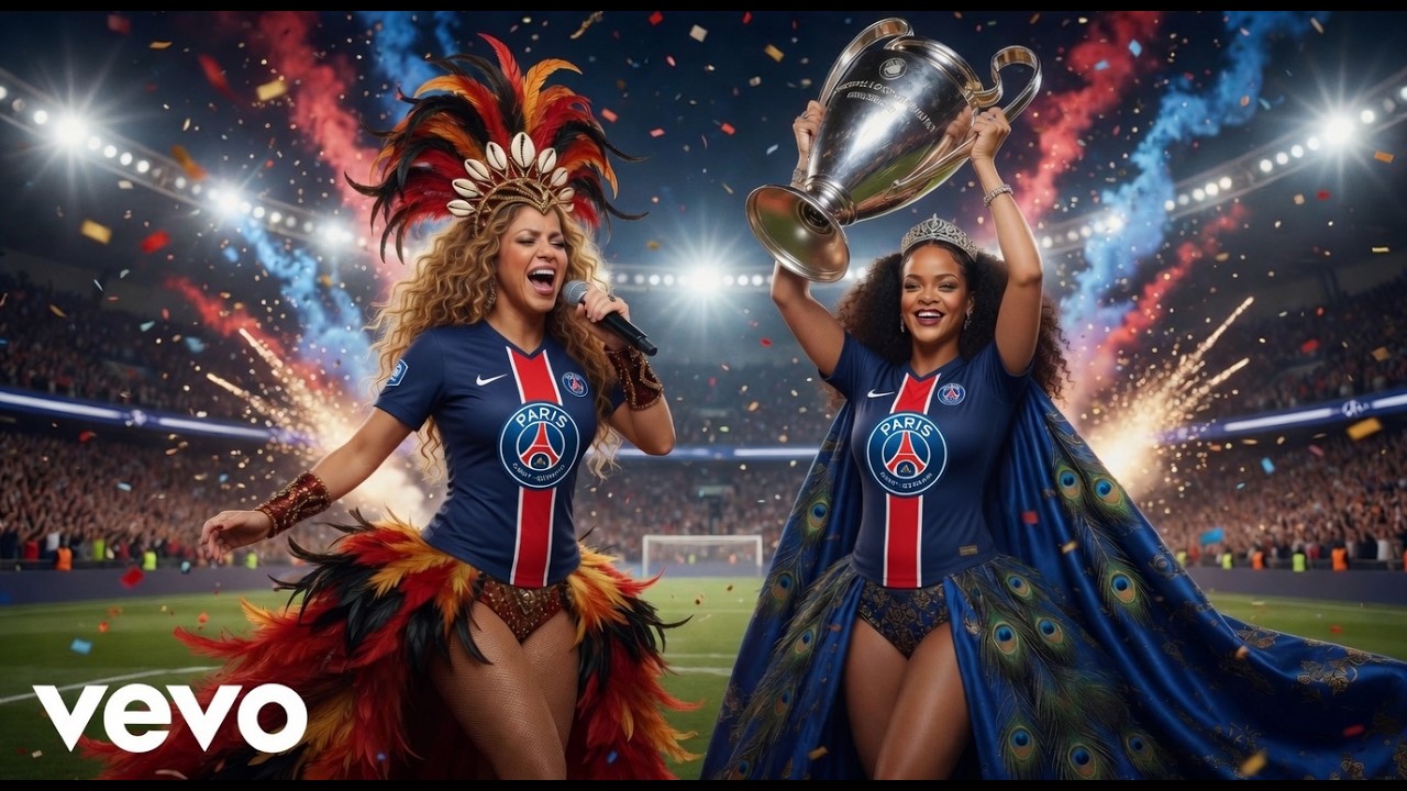 Shakira & Rihanna - Paris We Did It (2026 Afro-Latin Music Video) (PSG Champions of Europe 2026) 🔥
