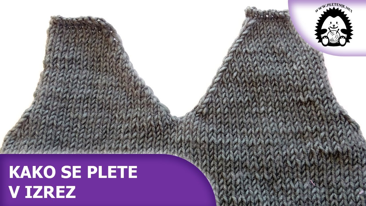 Kako se plete V izrez  - Pletenje.Net - Pletenje, Heklanje, vuna