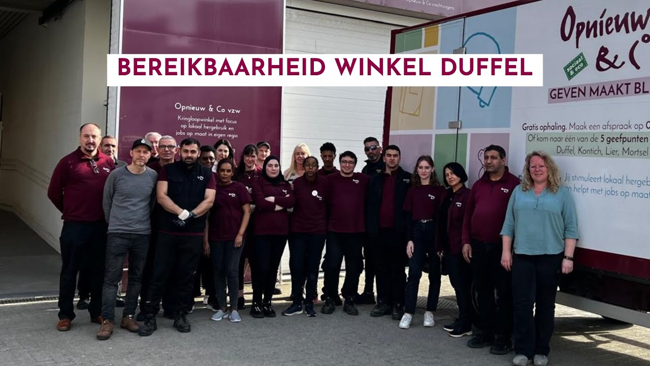 Bereikbaarheid Opnieuw & Co Duffel