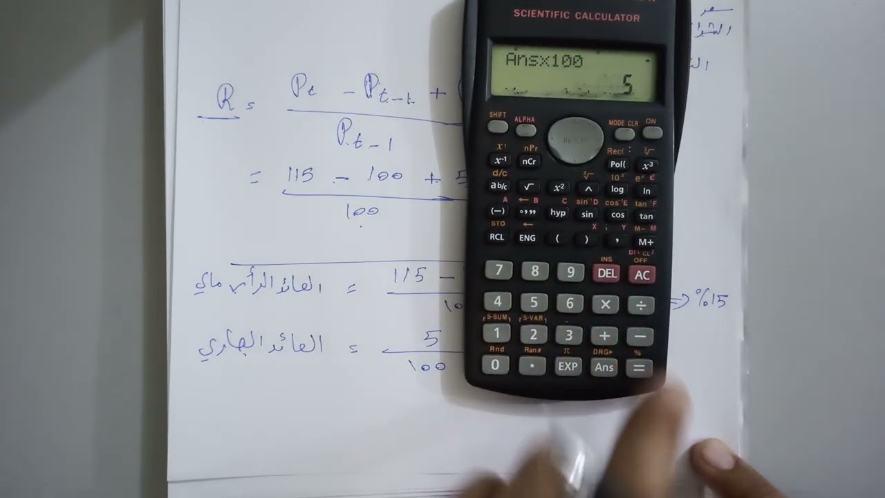 إدارة الاستثمار العوائد الفعلية محاضرة 1