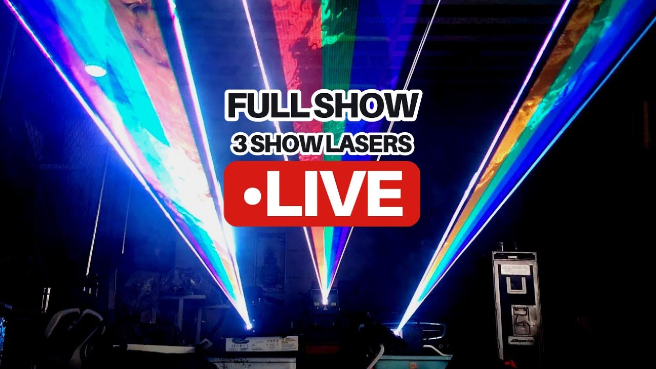 FULL SHOW 3 LASER LIGHTS FIREWORKS DISPLAY