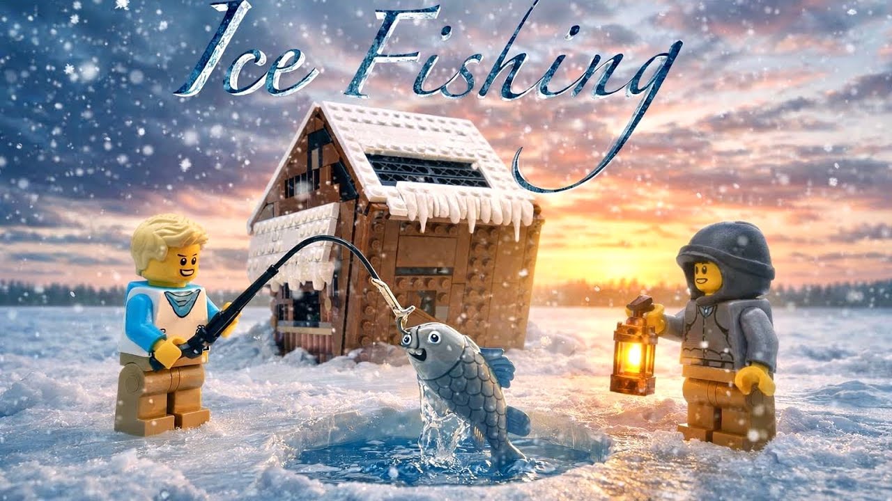 Billy Mark Goes Ice Fishing | LEGO Stop Motion