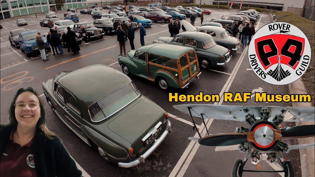 Встреча Hendon Rover P4 в музее Королевских ВВС в ноябре 2025 г. + Morris Minors