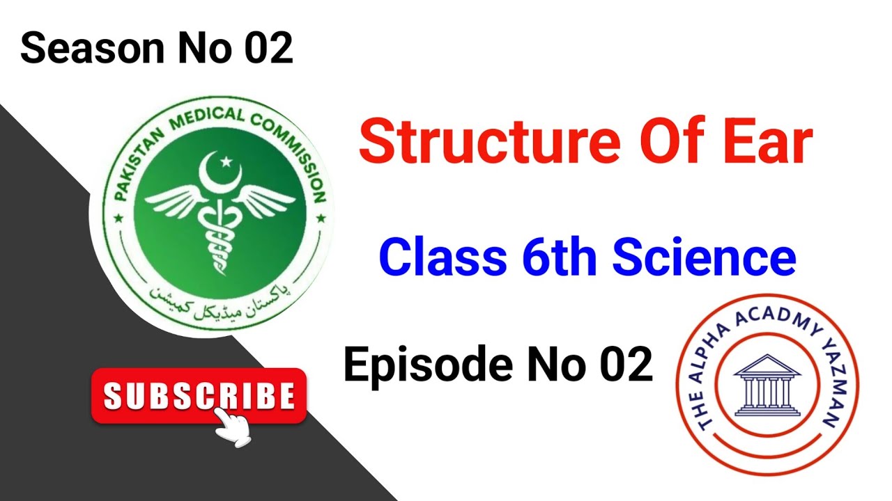 Structure Of Ear Class 6 General Science || Season No 02 | Episode 02 | Class 6 Science Lecture 2024