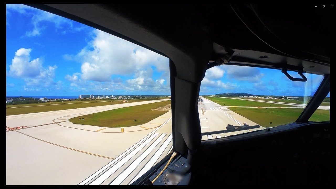 1000 Subscriber Celebration Video | Guam Airport Landing Cockpit View