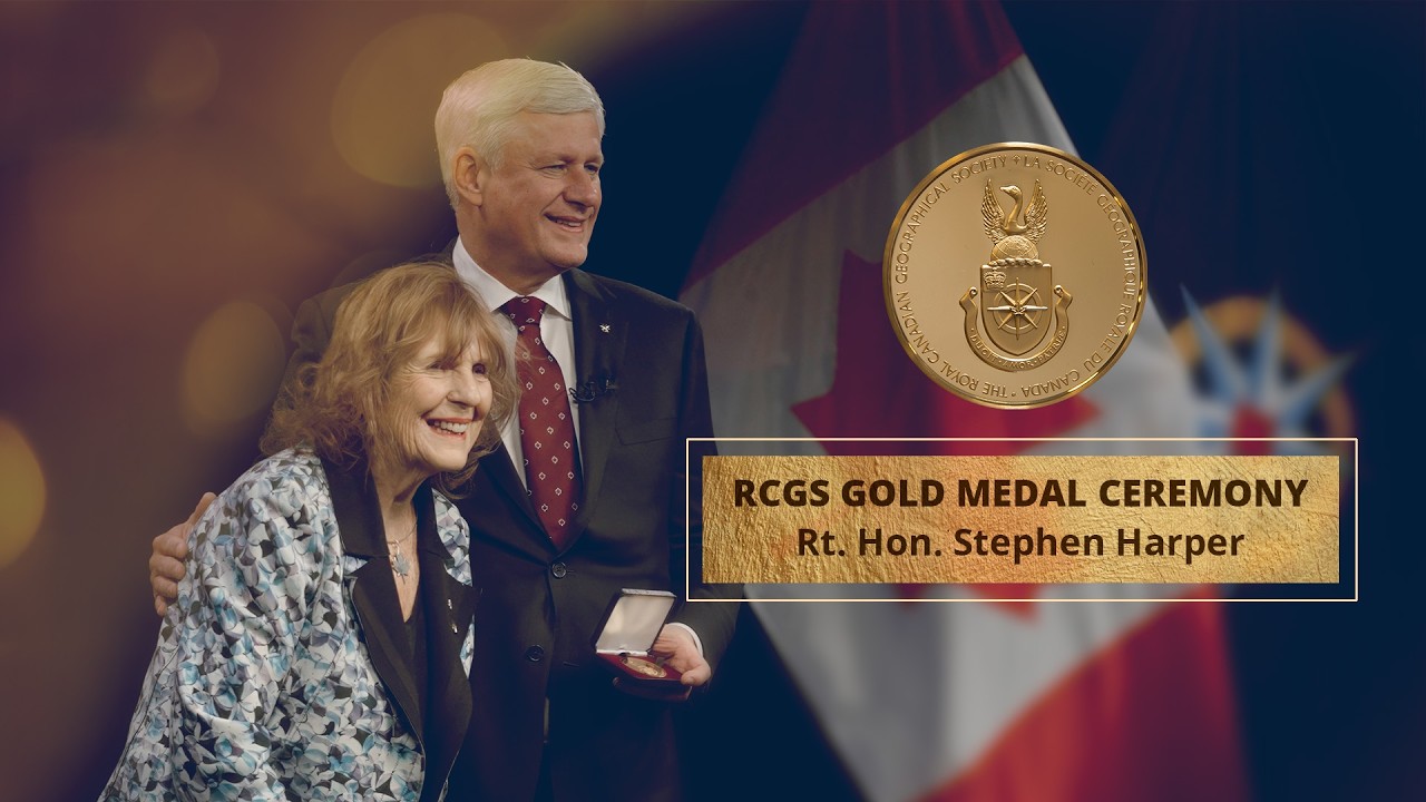 RCGS Gold medal ceremony for the Rt.  Hon.  Stephen Harper