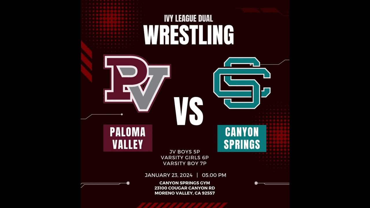 Canyon Springs vs Paloma Valley Wrestling