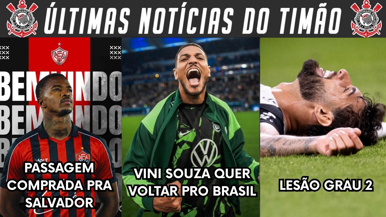 URGENTE! VINI SOUZA ADMITIU RETORNO AO BRASIL! QUANTO TEMPO O YURI VAI FICAR FORA? CACÁ NO VITÓRIA+