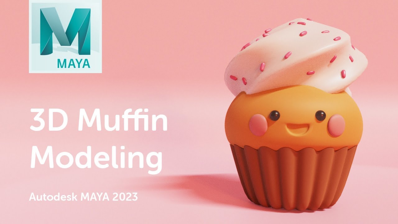 Cupcake | Autodesk MAYA Timelapse | 3D Character Modeling