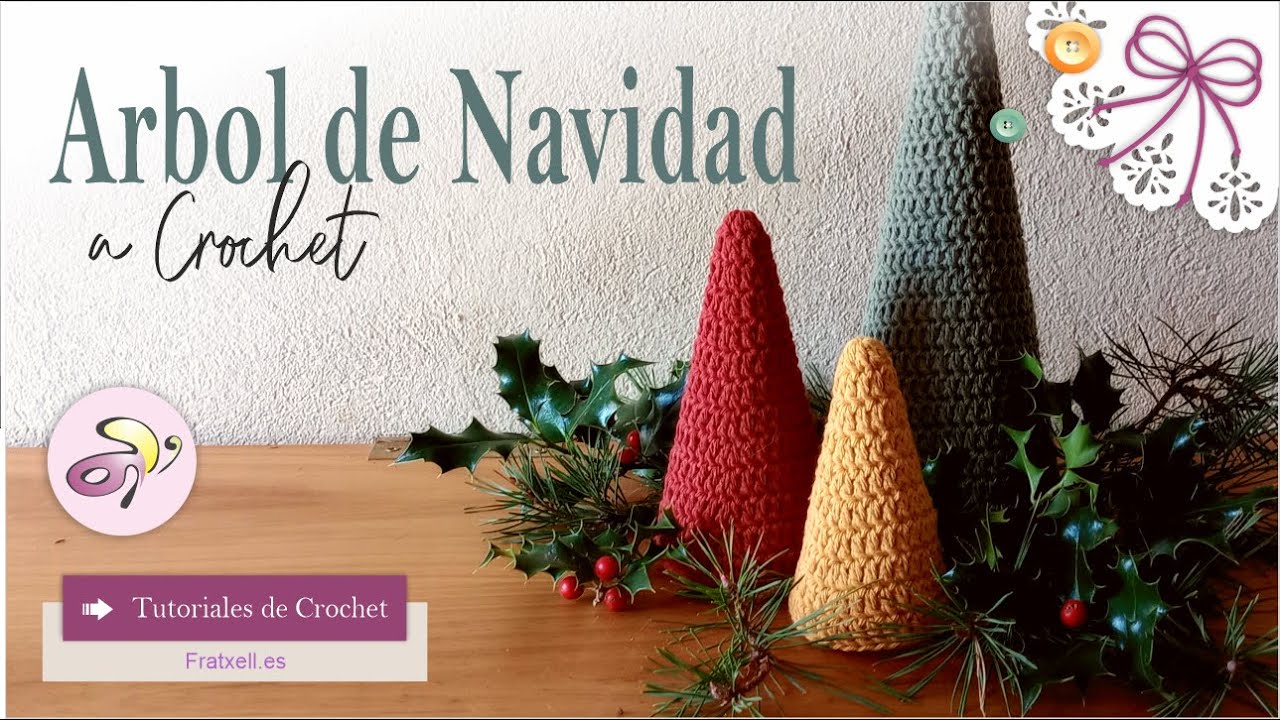 📌 Cómo tejer unos Arbolitos de Navidad a Crochet - Fratxell