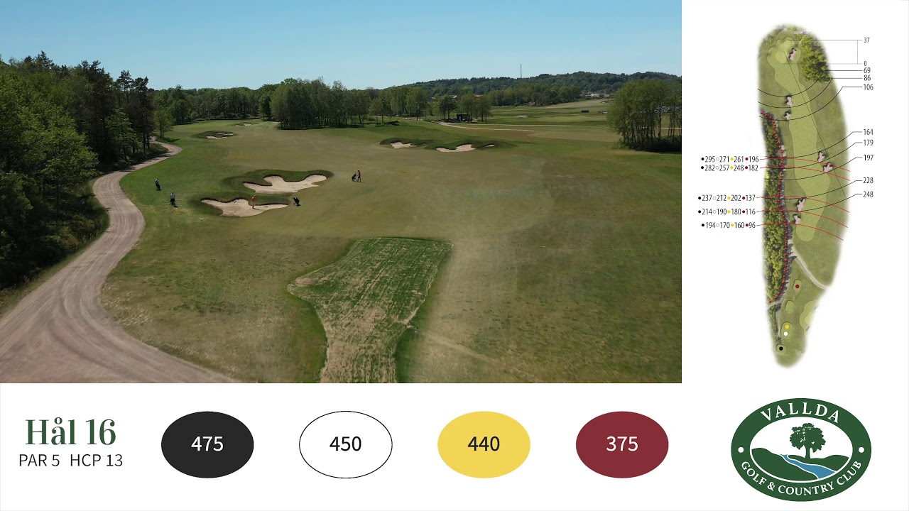 H&aring;l 16 Vallda Golf & Country Club
