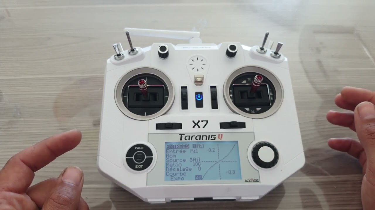 réglage de l'Expo sur la Qx7 (open TX )
