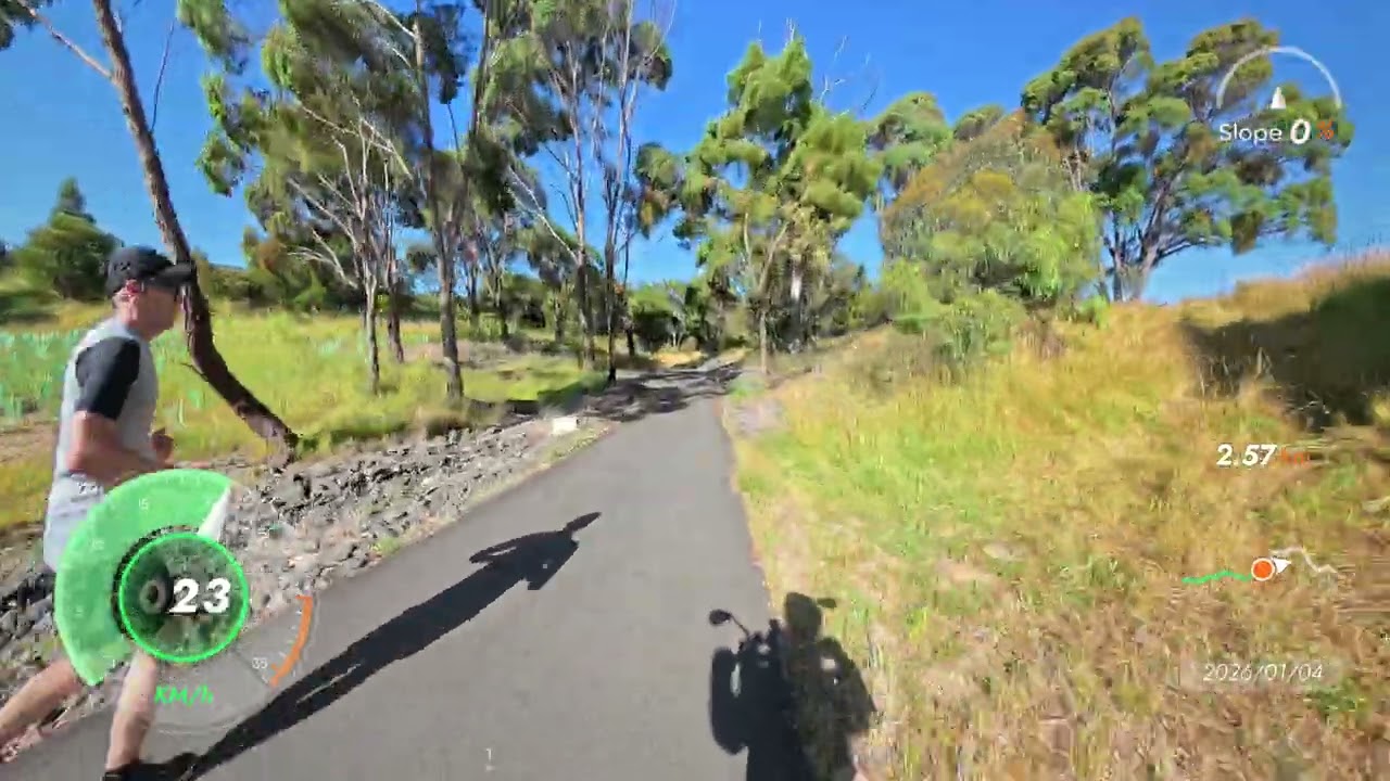 Riding along Wallaby track ended up in Gong Gong Reservoir Park 