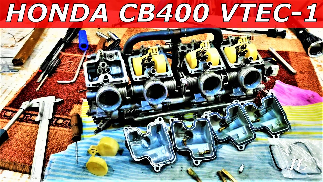 HONDA CB400 VTEC1. Снятие и чистка карбов