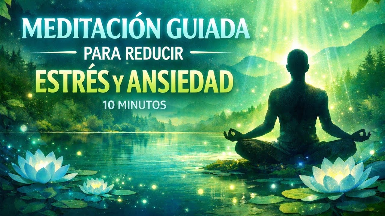 Meditación guiada para reducir estrés y ansiedad (10 minutos)