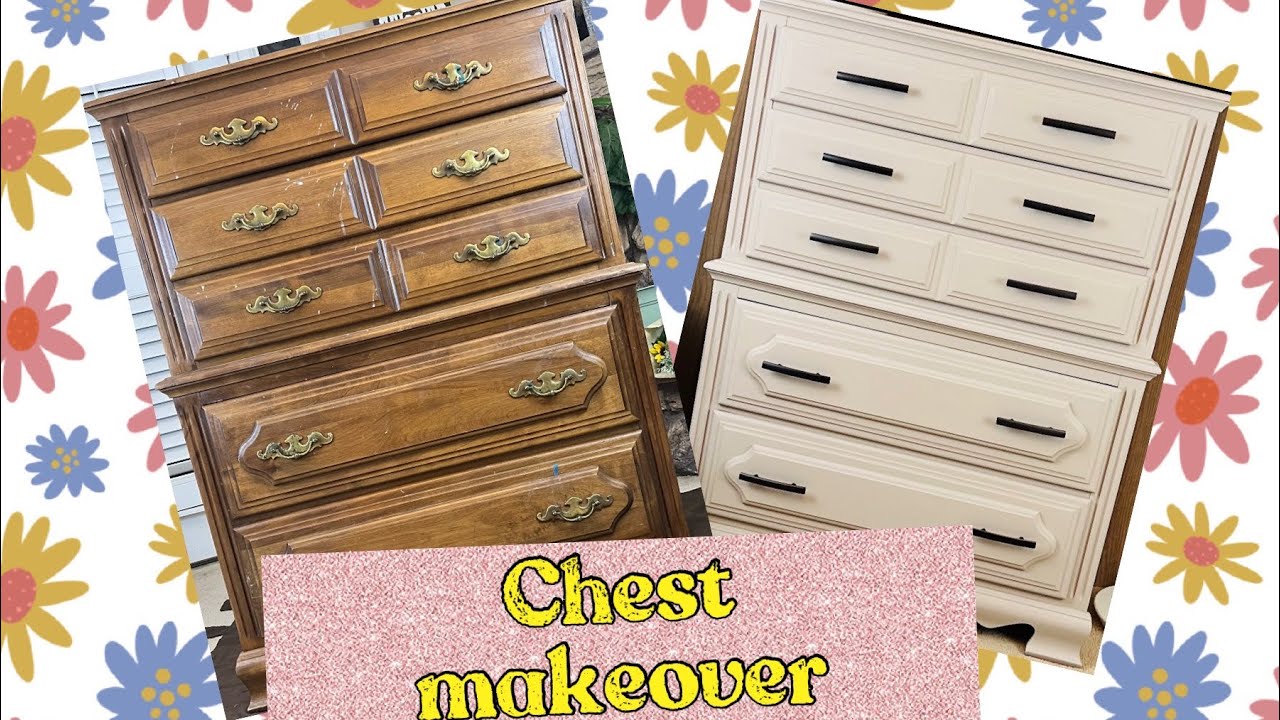 Chest Dresser Makeover with Behr Chalk Paint / Beginner Furniture Flip / DIY /
