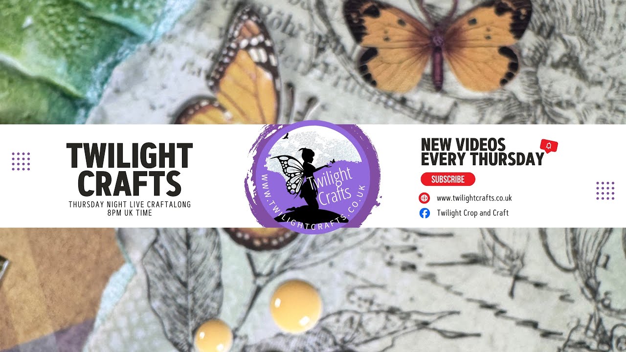 TWILIGHT CRAFTS || Making a scrapbook layout live craft and chat
