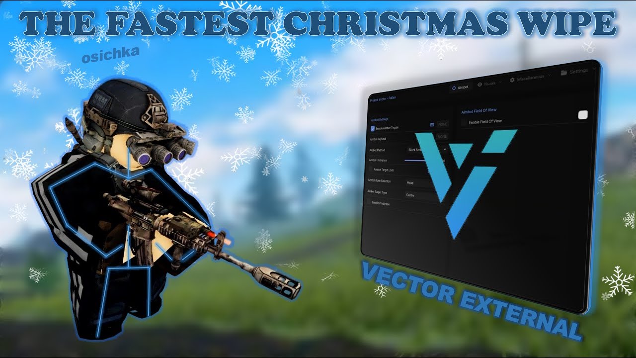 THE FASTEST CHRISTMAS WIPE WITH CHEATS IN FALLEN SURVIVAL | VECTOR EXTERNAL