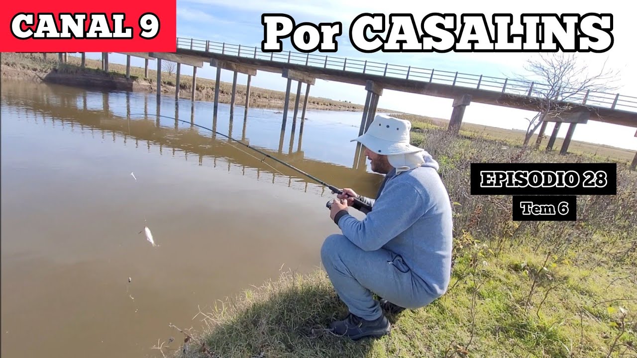 Pesca en Canal 9 por casalins, Partido de Pila /Lugar ÉPICO e increíble, Buscando el peje / MJ-PESCA