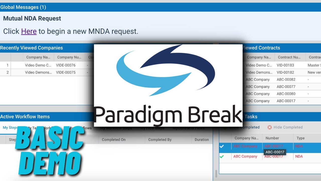 Conga Contracts Basic Demo