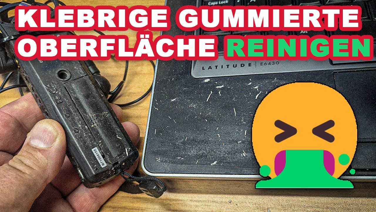 Kunststoff wird klebrig wie reinigen? Kameragriff klebrig? Was tun? YouTube Equipment reinigen.