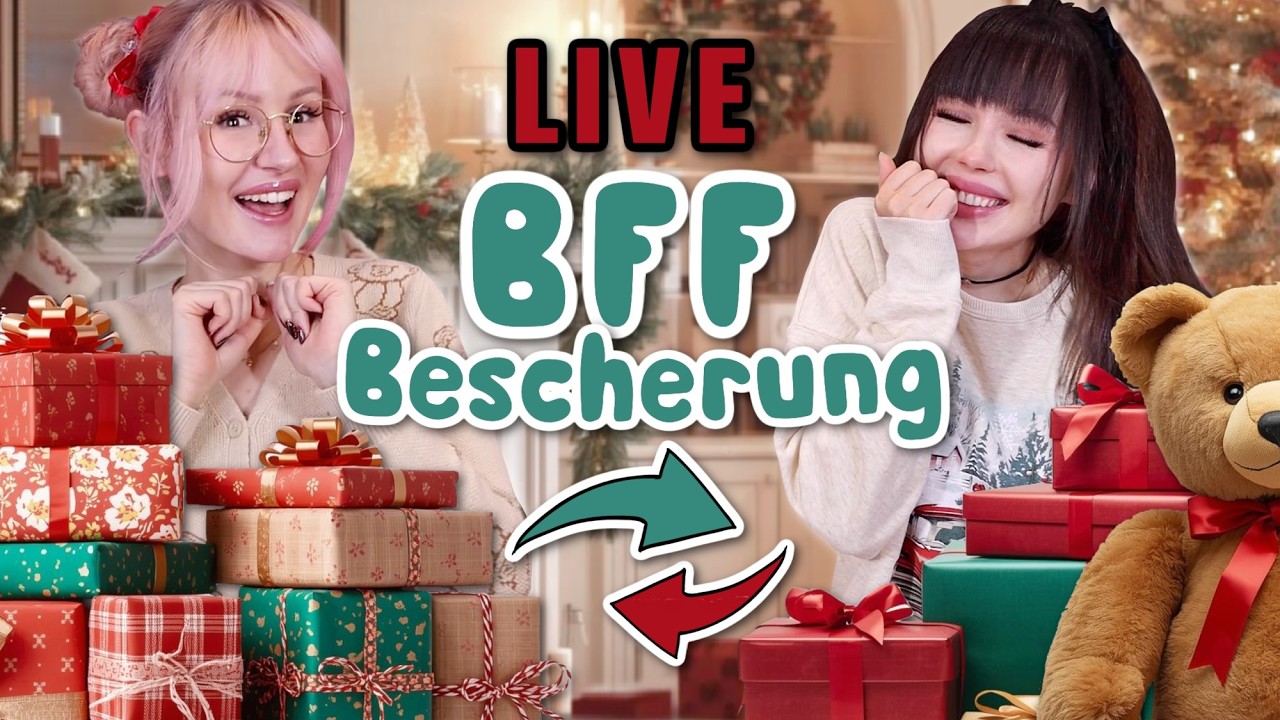 LIVE Geschenke AUSPACKEN 🎁 BFF Bescherung (wir haben Angst vor der Reaktion 🫣)
